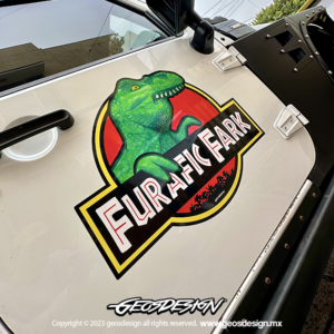 FURAFIC FARK ( JURRASIC PARK ) - ARTWORK STICKER