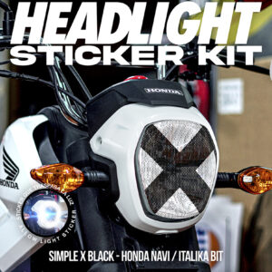 SIMPLE X - HEADLIGHT STICKER KIT - HONDA NAVI / ITALIKA BIT