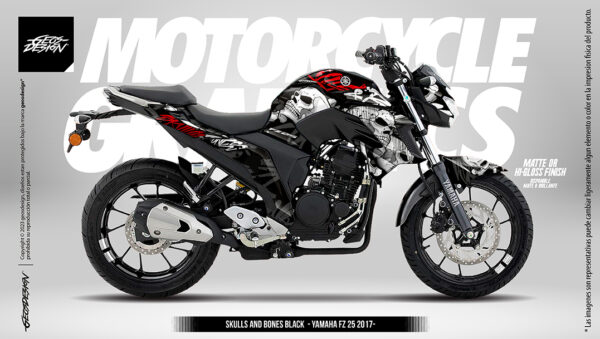 SKULLS AND BONES - YAMAHA FZ 25