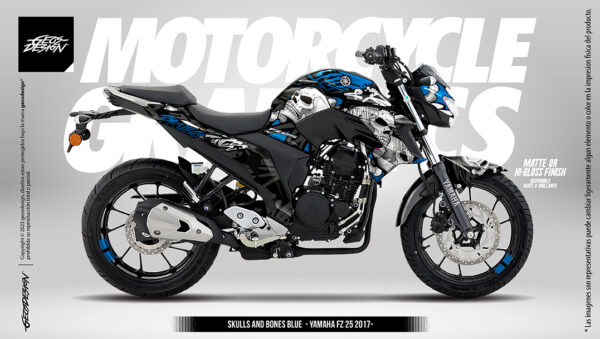 SKULLS AND BONES - YAMAHA FZ 25 - Imagen 4