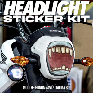 MOUTH - HEADLIGHT STICKER KIT - HONDA NAVI / ITALIKA BIT