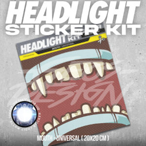MOUTH - HEADLIGHT STICKER KIT UNIVERSAL ( 20x20 cm )