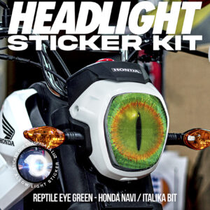 REPTILE EYE - HEADLIGHT STICKER KIT - HONDA NAVI / ITALIKA BIT