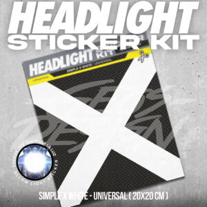 SIMPLE X - HEADLIGHT STICKER KIT UNIVERSAL ( 20x20 cm )