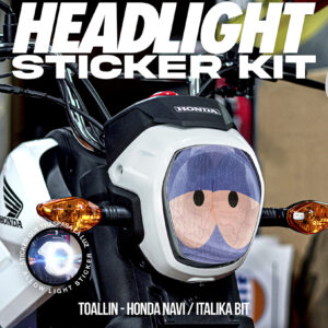 TOALLIN - HEADLIGHT STICKER KIT - HONDA NAVI / ITALIKA BIT