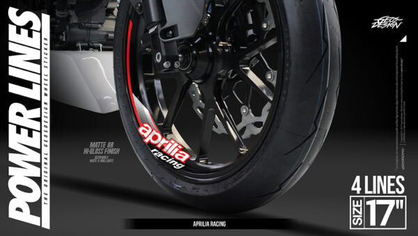 APRILIA RACING - RIN 17 ( Sticker wheel / rines )
