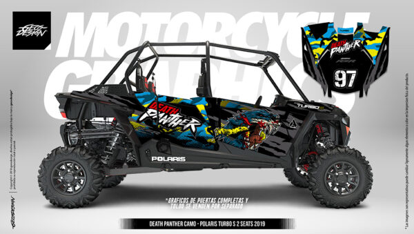 DEATH PANTHER CAMO - POLARIS RZR TURBO XP ( 4 plazas ) 19-21