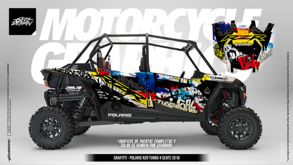 GRAFFITI  - POLARIS RZR TURBO XP ( 4 plazas ) 19-21