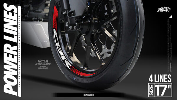 CBR - RIN 17 ( Sticker wheel / rines )