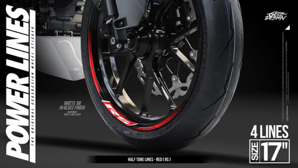 PULSAR RS - RIN 17 ( Sticker wheel / rines ) - Imagen 3