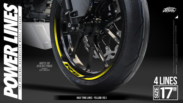 PULSAR RS - RIN 17 ( Sticker wheel / rines )