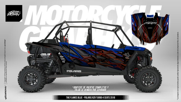 THE FLAMES - POLARIS RZR TURBO XP ( 4 plazas ) 19-21 - Imagen 4