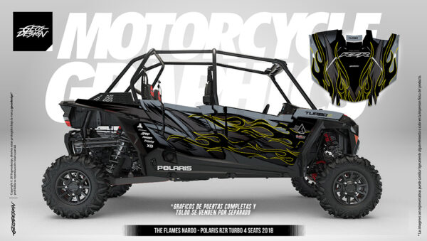 THE FLAMES - POLARIS RZR TURBO XP ( 4 plazas ) 19-21 - Imagen 5