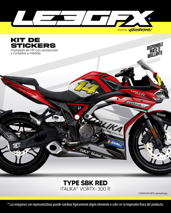 TYPE SBK - ITALIKA VORTX 300 R