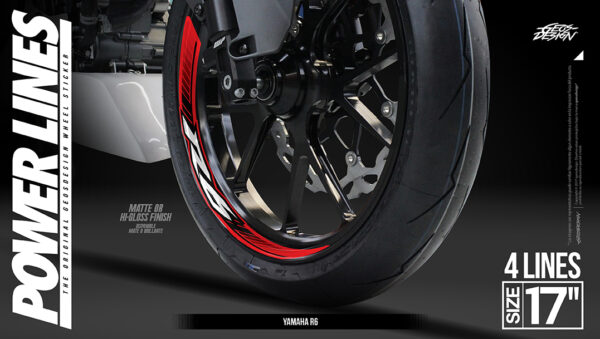 R6 - RIN 17 ( Sticker wheel / rines )