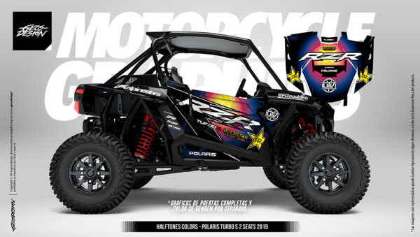 HALF TONES COLORS - POLARIS RZR TURBO XP ( 2 plazas ) 19-21