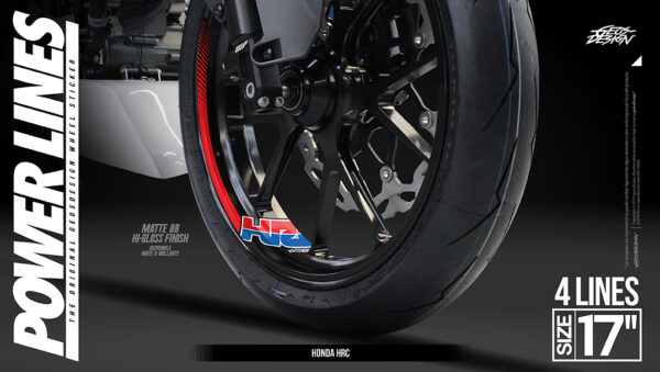 HONDA HRC - RIN 17 ( Sticker wheel / rines )