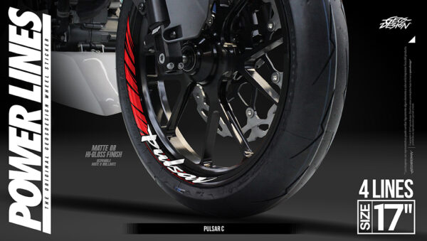 PULSAR RACING - RIN 17 ( Sticker wheel / rines ) - Imagen 3