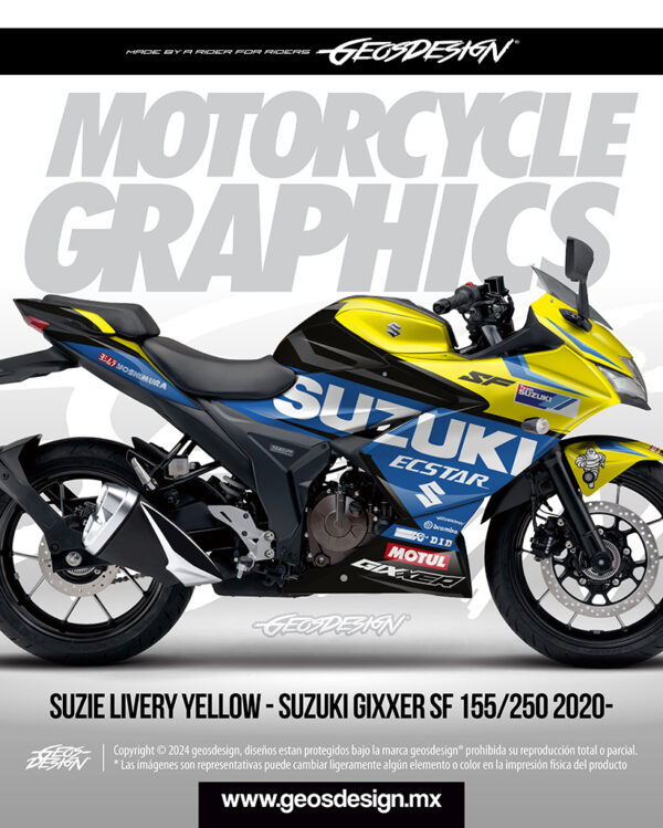 SUZIE LIVERY - SUZUKI GIXXER SF 150/250 2020-