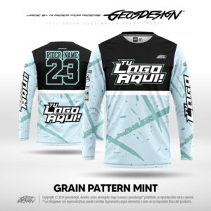 GRAIN PATTERN MINT - CUSTOM JERSEY