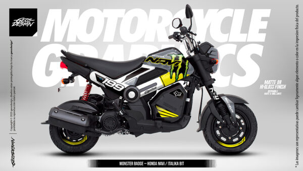 MONSTER BADGE - HONDA NAVI / ITALIKA BIT
