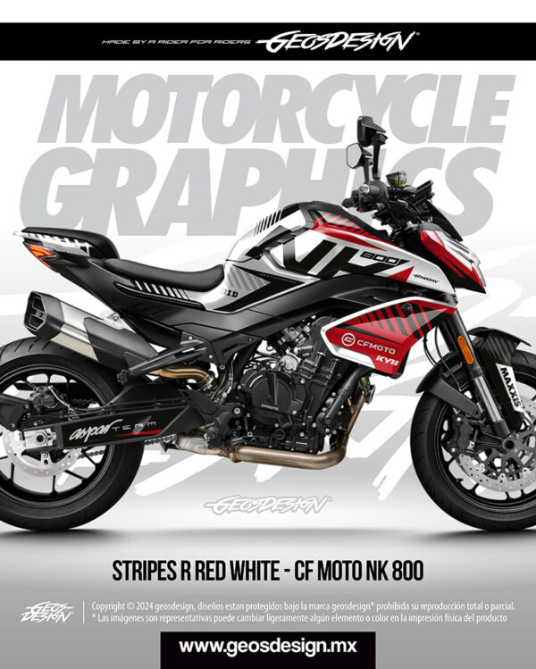 STRIPES R - CF MOTO 800 NK. - Imagen 9
