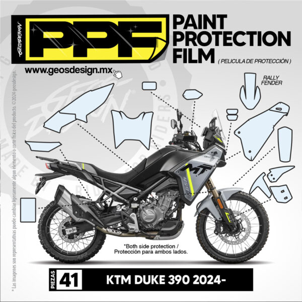 PPF / PELÍCULA DE PROTECCIÓN  - CF MOTO 450 MT - Imagen 2
