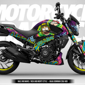 VALE AND MARC / RICK AND MORTY STYLE - BAJAJ DOMINAR 250 / 400