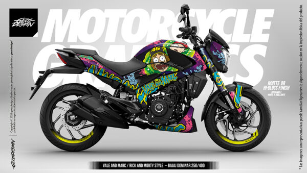 VALE AND MARC / RICK AND MORTY STYLE - BAJAJ DOMINAR 250 / 400