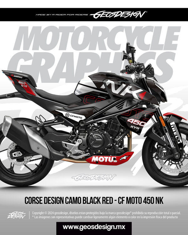CORSE DESIGN CAMO - CF MOTO 450 NK - Imagen 4