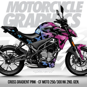 CROSS GRADIENT PINK - CF MOTO 250/300 NK 2ND. GEN.