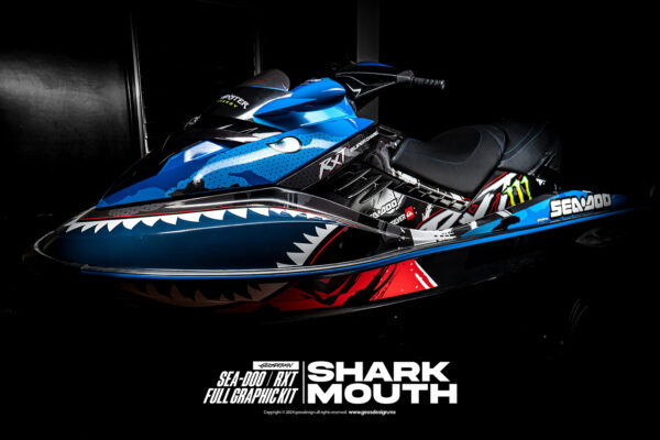 SHARK MOUTH - SEA DOO RXT SUPER CHARGED