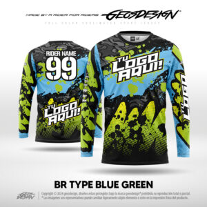 BR TYPE BLUE GREEN - CUSTOM JERSEY