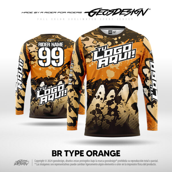BR TYPE ORANGE - CUSTOM JERSEY