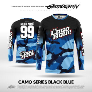 CAMO SERIES BLACK BLUE - CUSTOM JERSEY