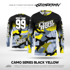 CAMO SERIES BLACK YELLOW - CUSTOM JERSEY