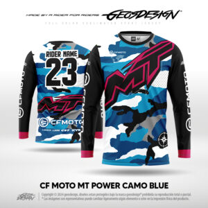 CF MOTO MT POWER CAMO BLUE - CUSTOM JERSEY