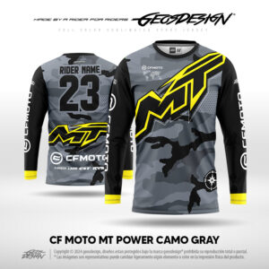 CF MOTO MT POWER CAMO GRAY - CUSTOM JERSEY