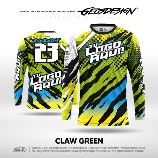 CLAW GREEN - CUSTOM JERSEY