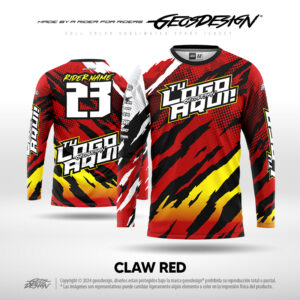 CLAW RED - CUSTOM JERSEY