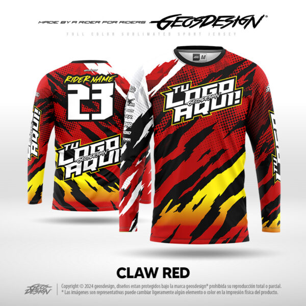 CLAW RED - CUSTOM JERSEY