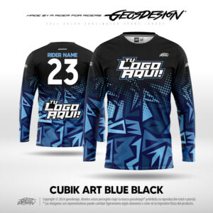 CUBIK ART BLUE BLACK - CUSTOM JERSEY