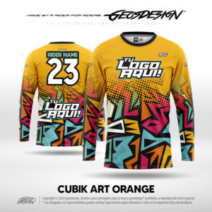CUBIK ART ORANGE - CUSTOM JERSEY