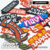 COMIC YELLOW / EMBLEMA PERSONALIZADO / FRONT BADGE HONDA NAVI - Imagen 3