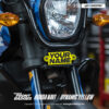 DYNAMIC TYPE YELLOW / EMBLEMA PERSONALIZADO / FRONT BADGE HONDA NAVI - Imagen 2