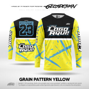 GRAIN PATTERN YELLOW - CUSTOM JERSEY