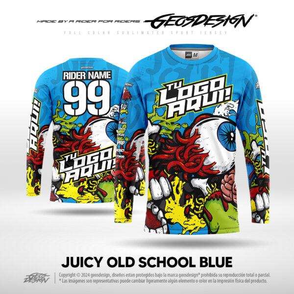 JUICY OLD SCHOOL BLUE - CUSTOM JERSEY