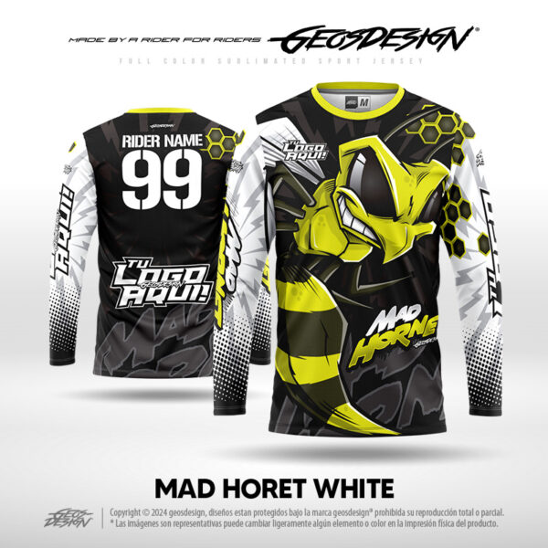 MAD HORNET WHITE - CUSTOM JERSEY