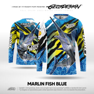 MARLIN FISH BLUE - CUSTOM JERSEY