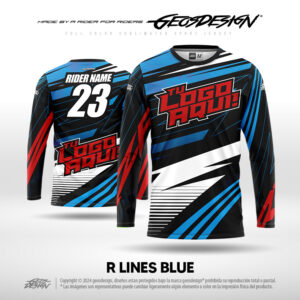R LINES BLUE - CUSTOM JERSEY